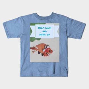 Reed Red Panda - Keep Calm, Hang On Kids T-Shirt